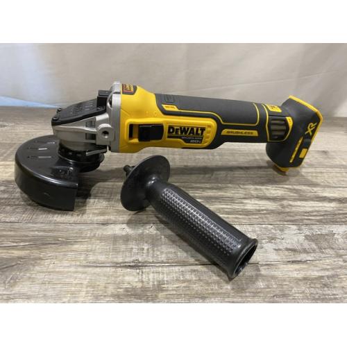 AS-IS DEWALT 20V MAX XR Cordless Brushless 4.5 in. Slide Switch Small Angle Grinder with Kickback Brake (Tool Only)