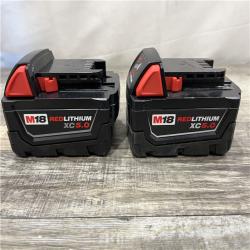 AS-IS Milwaukee 18-Volt Lithium-Ion XC Starter Kit with (2) 5.0Ah Batteries and Charger