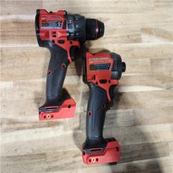 HOUSTON LOCATION - AS-IS Milwaukee  FUEL 18V Lithium-Ion Brushless Cordless Hammer Drill and Impact Driver Combo Kit