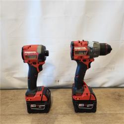 AS-IS- Milwaukee  FUEL 18V Lithium-Ion Brushless Cordless Hammer Drill and Impact Driver Combo Kit