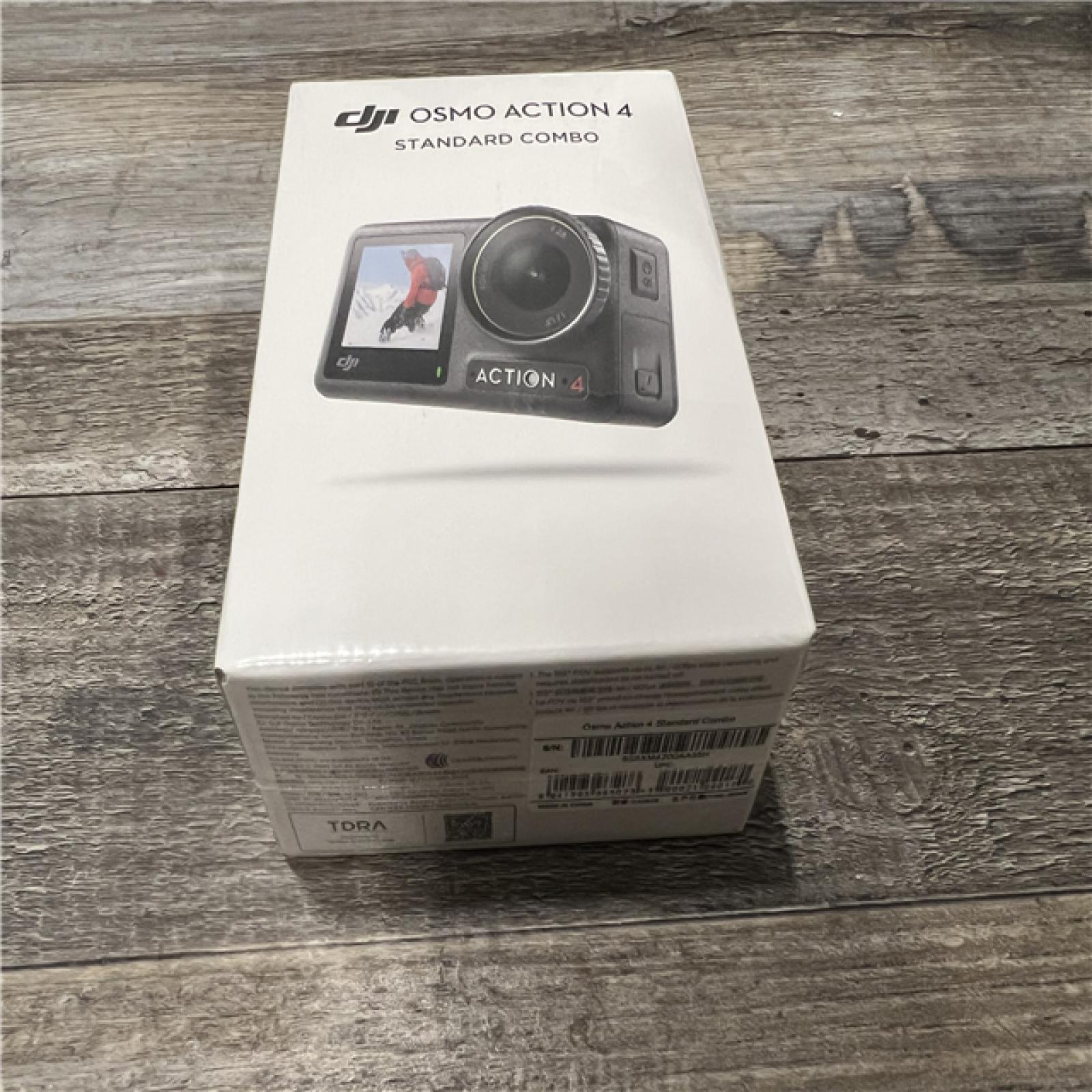 AS-IS DJI - Osmo Action 4 4K Action Camera Adventure Bundle - Gray
