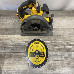 AS-IS DEWALT FLEXVOLT 60V MAX Cordless Brushless 7-1/4 in. Circular Saw with Brake (Tool Only)