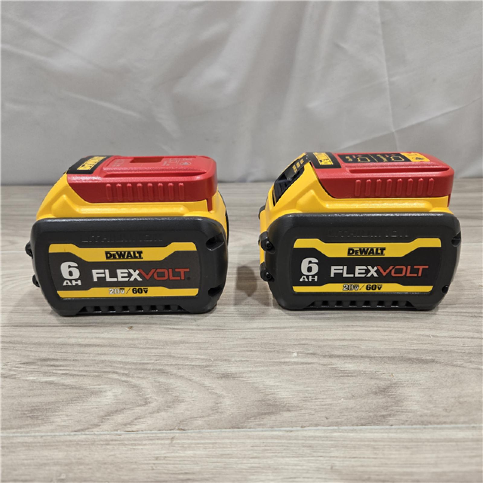 AS-IS DEWALT FLEXVOLT 20-Volt/60-Volt MAX Lithium-Ion 6.0Ah Battery Pack (2-Pack)