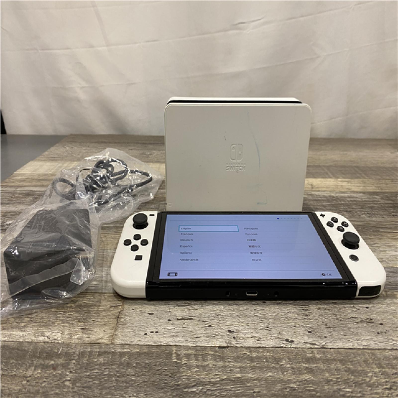 AS-IS Nintendo Switch OLED Console with White Joy-Con