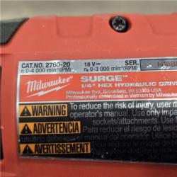 AS-IS Milwaukee 2760-20 - M18 Fuel Surge 18V Cordless Drill/Driver (Tool-Only)