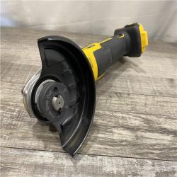 AS-IS DEWALT 20V MAX XR Cordless Brushless 4.5 in. Slide Switch Small Angle Grinder with Kickback Brake (Tool Only)