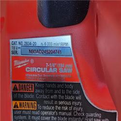 HOUSTON LOCATION - AS-IS Milwaukee Tools M18 FUEL 7-1/4 Circular Saw (Tool Only) 2834-20