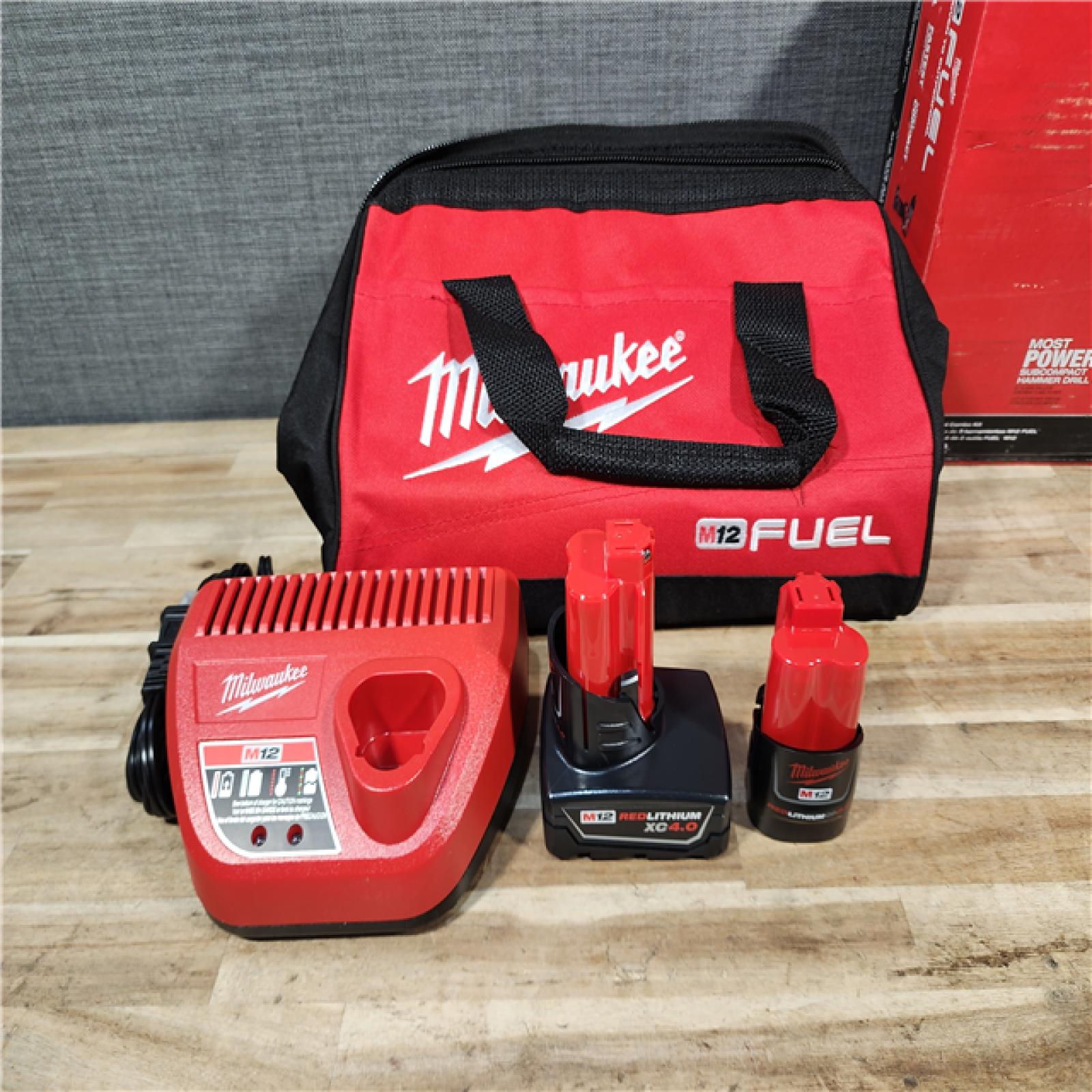HOUSTON LOCATION - AS-IS (APPEARS LIKE NEW) Milwaukee FUEL 12-Volt Lithium-Ion Brushless Cordless Hammer Drill and Impact Driver Combo Kit