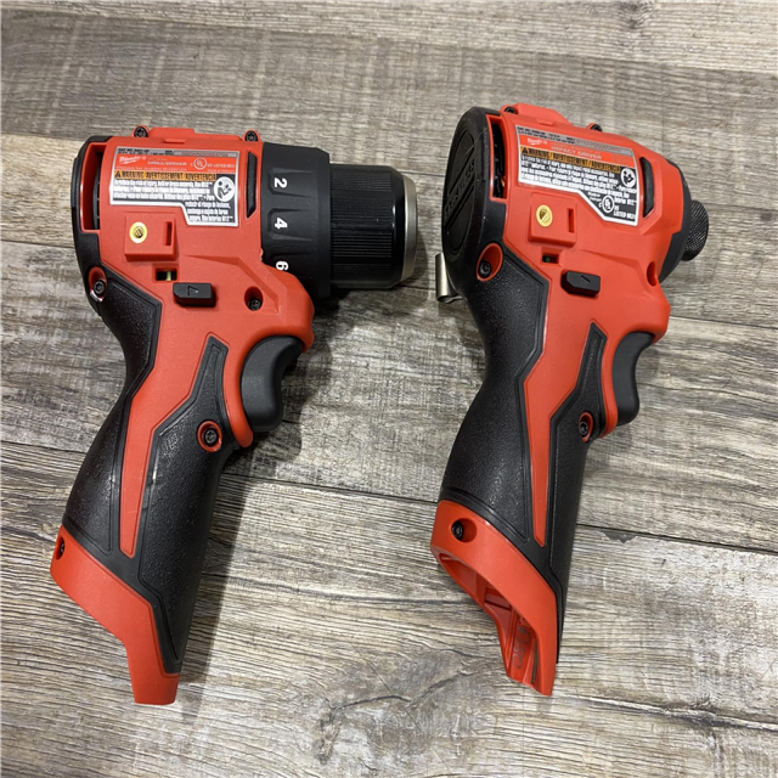 AS-IS Milwaukee 12-Volt Lithium-Ion Brushless Cordless Subcompact Drill and Impact Driver Combo Kit