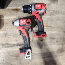 HOUSTON LOCATION - AS-IS Milwaukee 18V Cordless Brushed 2-Tool Drill/Driver and Impact Driver Kit