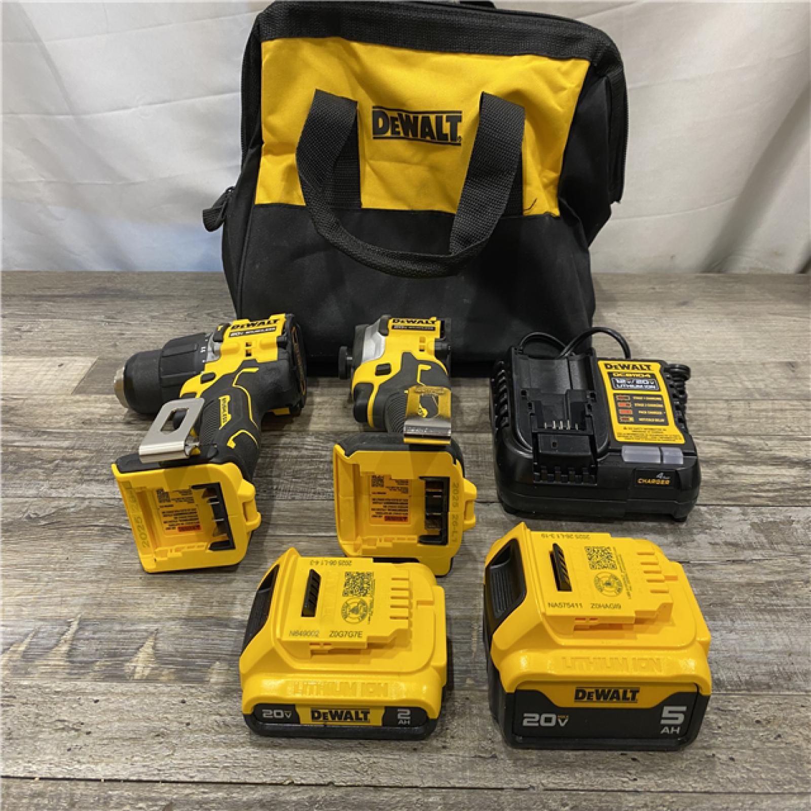 AS-IS DEWALT ATOMIC 20V MAX Lithium-Ion Cordless 2-Tool Combo Kit