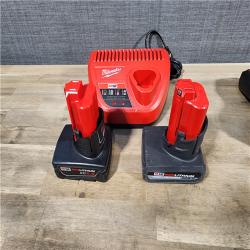 HOUSTON LOCATION - AS-IS MILWAUKEE 3 TOOL COMBO KIT W/ (2) BATTERY & CHARGER