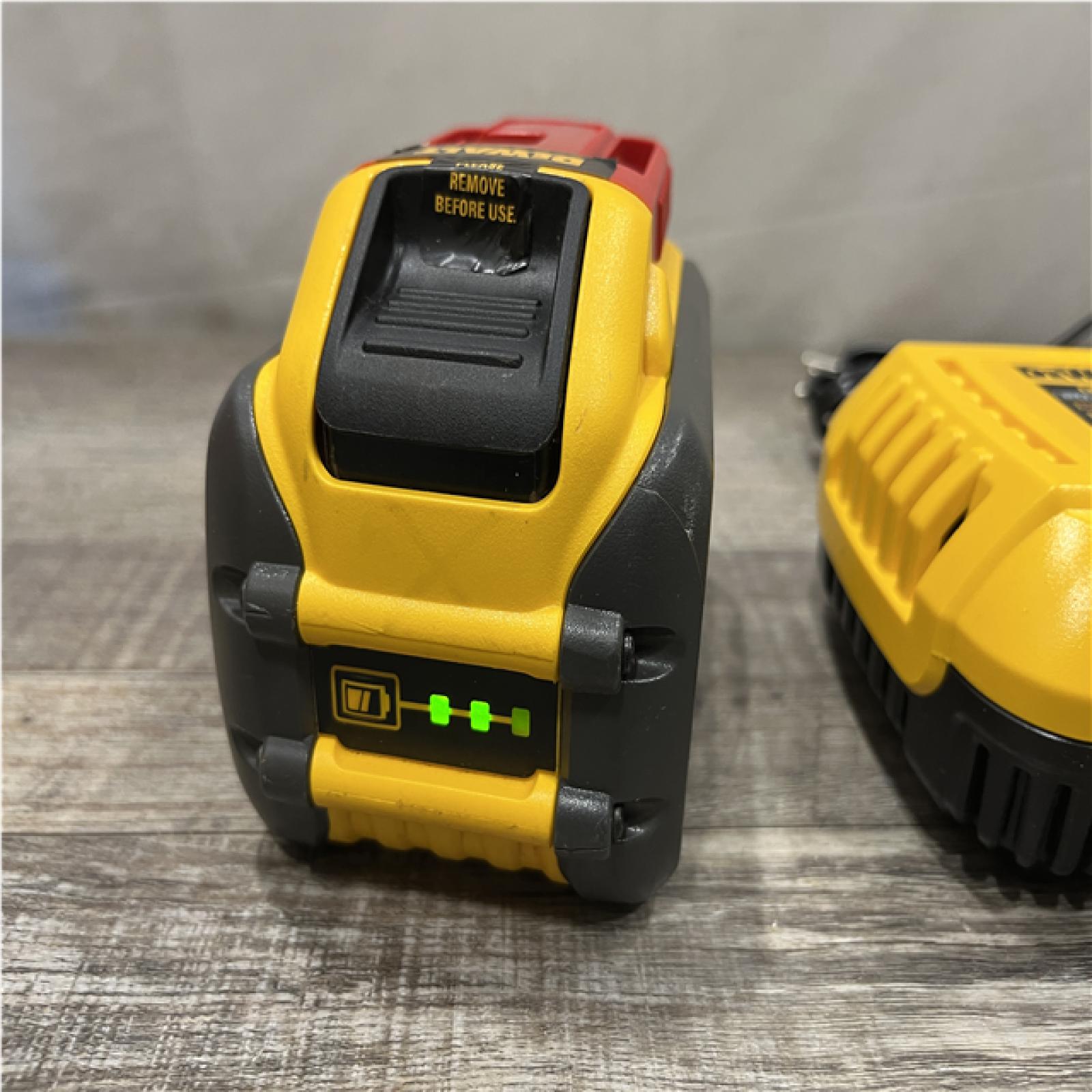 AS-IS DEWALT 20V/60V MAX FLEXVOLT Lithium-Ion 9.0Ah Battery and Charger Starter Kit
