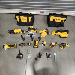 AS-IS- DEWALT 20-Volt Max Lithium-Ion 10-Tool Cordless Combo Kit with Two 2.0 Ah Batteries, Charger and 2 Bags