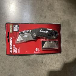 NEW! - Husky Folding Lock-Back Utility Knife - (69 UNITS)