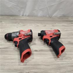 AS-IS Milwaukee 3497-22 12V Hammer Drill and Impact Driver Combo Kit