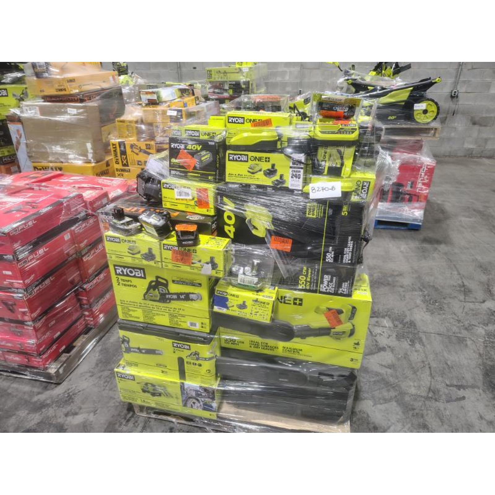Pittston Location As-Is Power Tools Partial Truckload (13 Pallets) 8270-B