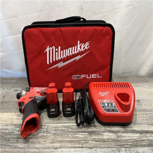 AS-IS Milwaukee FUEL SURGE 12V Lithium-Ion Brushless Cordless 1/4 in. Hex Impact Driver Compact Kit