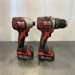 AS-IS - Milwaukee M18 18V Lithium-Ion Cordless Drill Driver/Impact Driver Combo Kit (2-Tool)