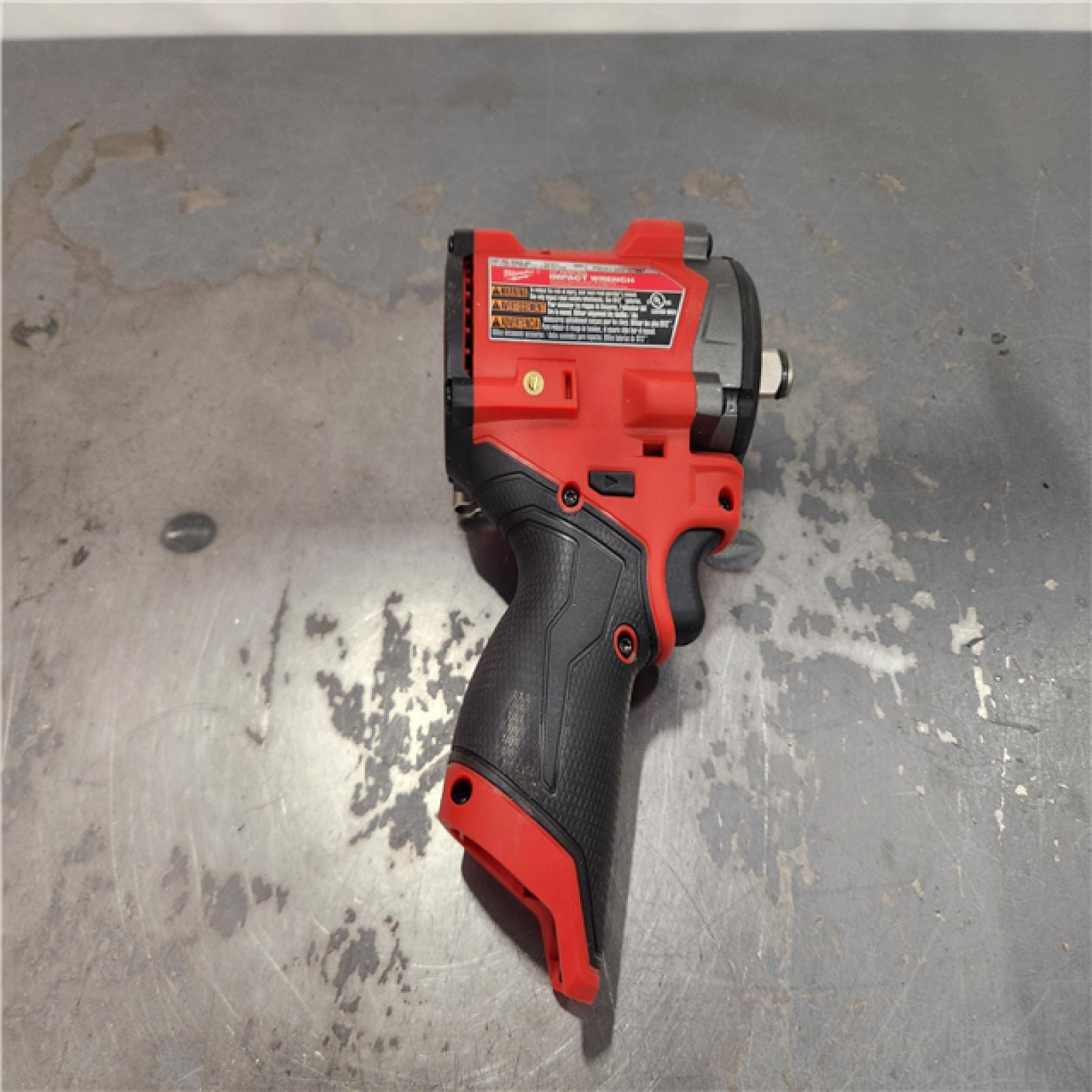 AS-IS- Milwaukee M12 FUEL 12V Lithium-Ion Brushless Cordless Stubby 1/2 in. Impact Wrench (Tool-Only)