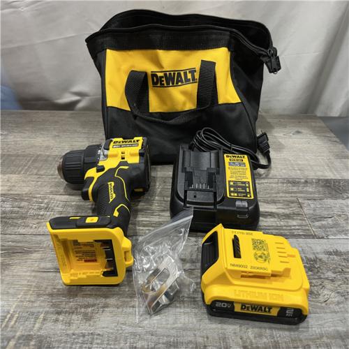 AS-IS DEWALT Atomic 20V Lithium-Ion Cordless Compact 1/2 in. Drill/Driver Kit