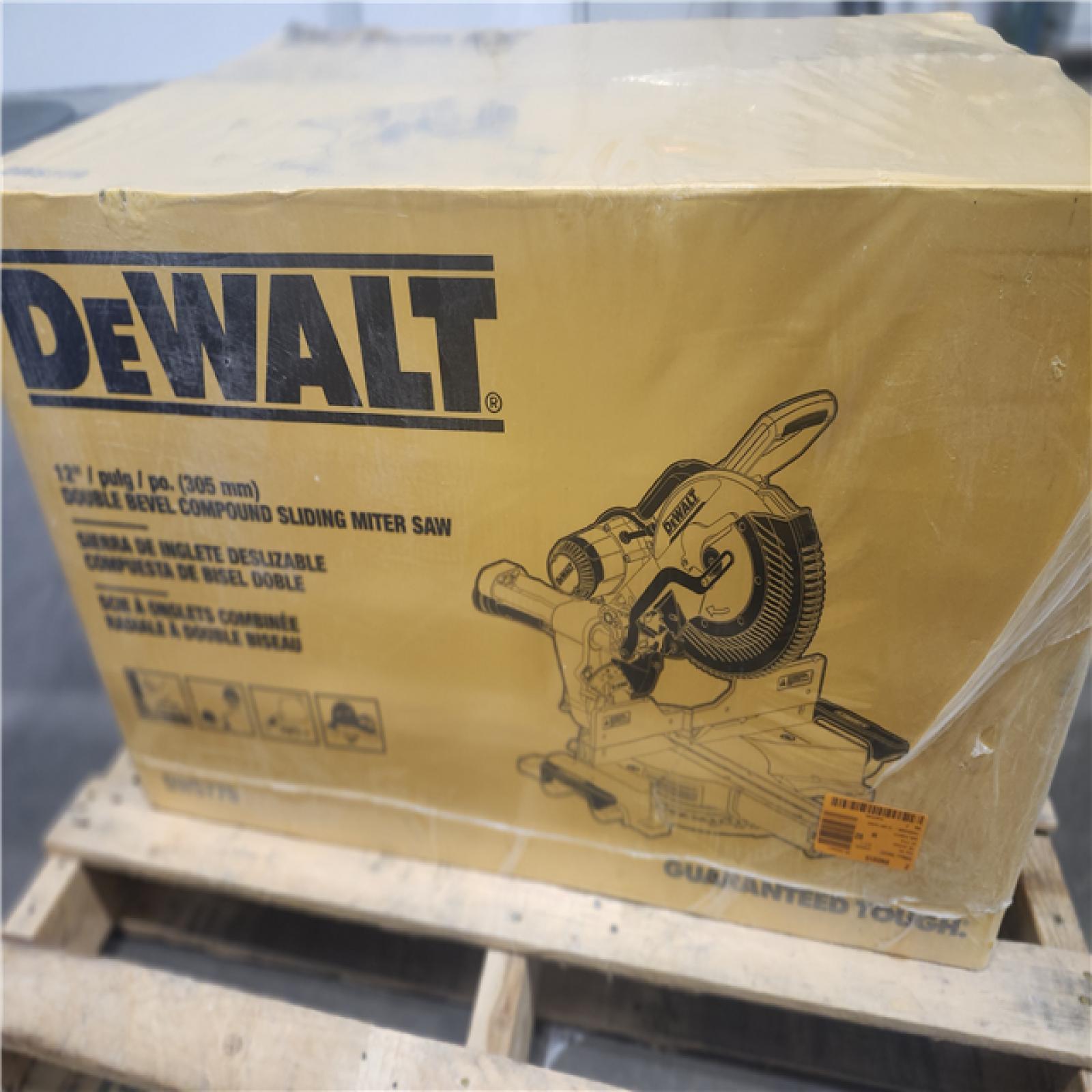 NEW- DeWalt 15 Amps 12 in. Corded Dual-Bevel Sliding Compound Miter Saw