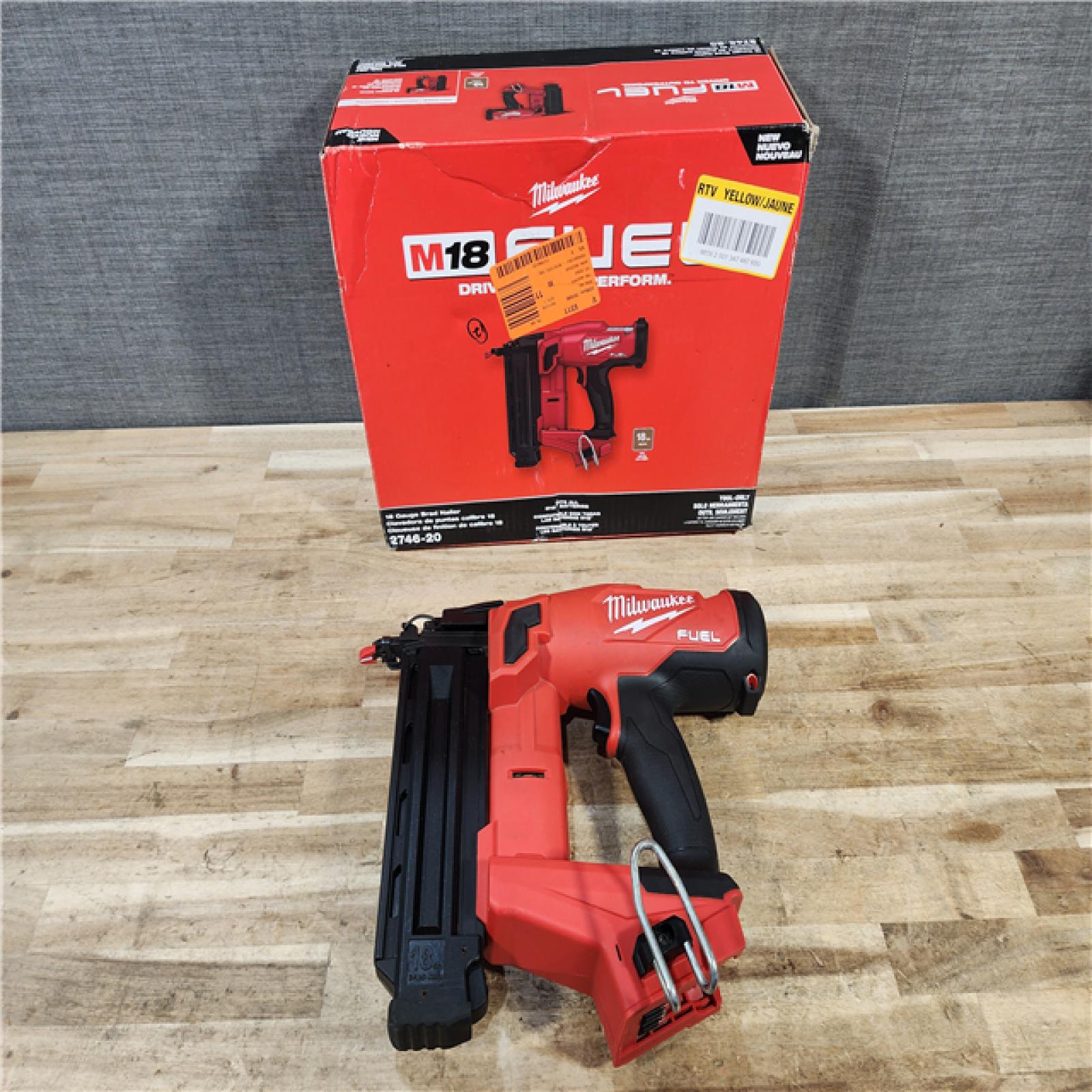 HOUSTON LOCATION - AS-IS Milwaukee FUEL 18-Volt Lithium-Ion Brushless Cordless Gen II 18-Gauge Brad Nailer (Tool-Only)