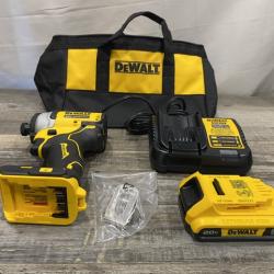 AS-IS DEWALT Atomic 20V Max Lithium-Ion Brushless Cordless Compact 1/4 in. Impact Driver Kit