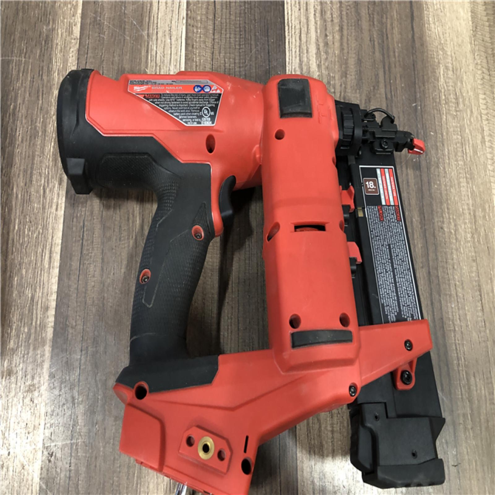 AS-IS Milwaukee FUEL 18-Volt Lithium-Ion Brushless Cordless Gen II 18-Gauge Brad Nailer (Tool-Only)