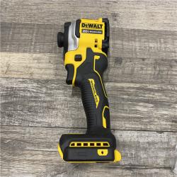AS-IS DEWALT ATOMIC 20V MAX Lithium-Ion Cordless 1/4 in. Brushless Impact Driver Kit
