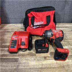 Houston Location AS-IS Milwaukee FUEL 18V Lithium-Ion Brushless Cordless 1/2 in. Impact Wrench w/Friction Ring Kit