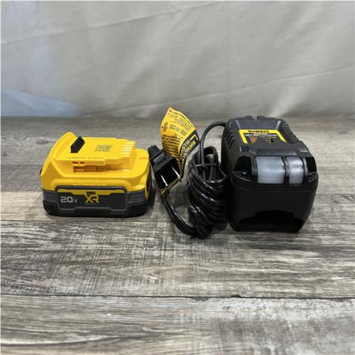 AS-IS DEWALT 20V MAX XR POWERSTACK Lithium-Ion Battery Starter Kit with 1.7Ah Battery and Charger