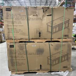 DALLAS LOCATION- AS-IS Home Decorators Collection  Windlowe 61 in. Double Sink Bath Vanity PALLET (2 UNITS)