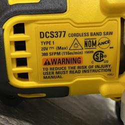 AS-IS DEWALT ATOMIC 20V MAX Cordless Brushless Compact 1-3/4 in. Bandsaw (Tool Only)