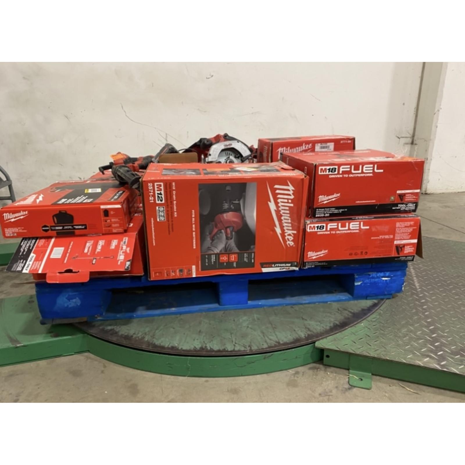 Dallas Location - As-Is MILWAUKEE Tool Pallet