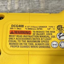 AS-IS DEWALT 20V MAX Cordless Brushless 4-1/2 in. Angle Grinder with Paddle Switch (Tool Only)