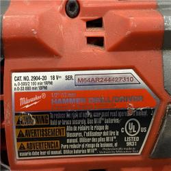 AS-IS Milwaukee FUEL 18V Lithium-Ion Brushless Cordless Hammer Drill and Impact Driver Combo Kit