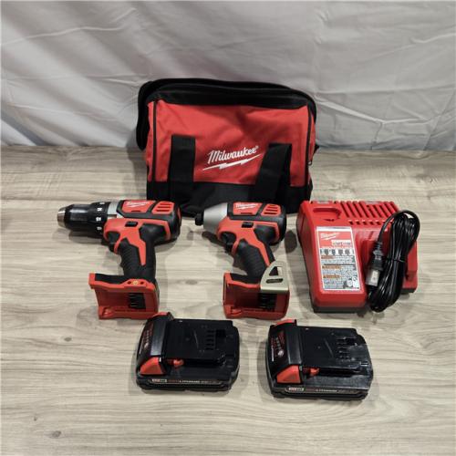 LIKE NEW! - Milwaukee 18V Cordless Brushed 2-Tool Drill/Driver and Impact Driver Kit