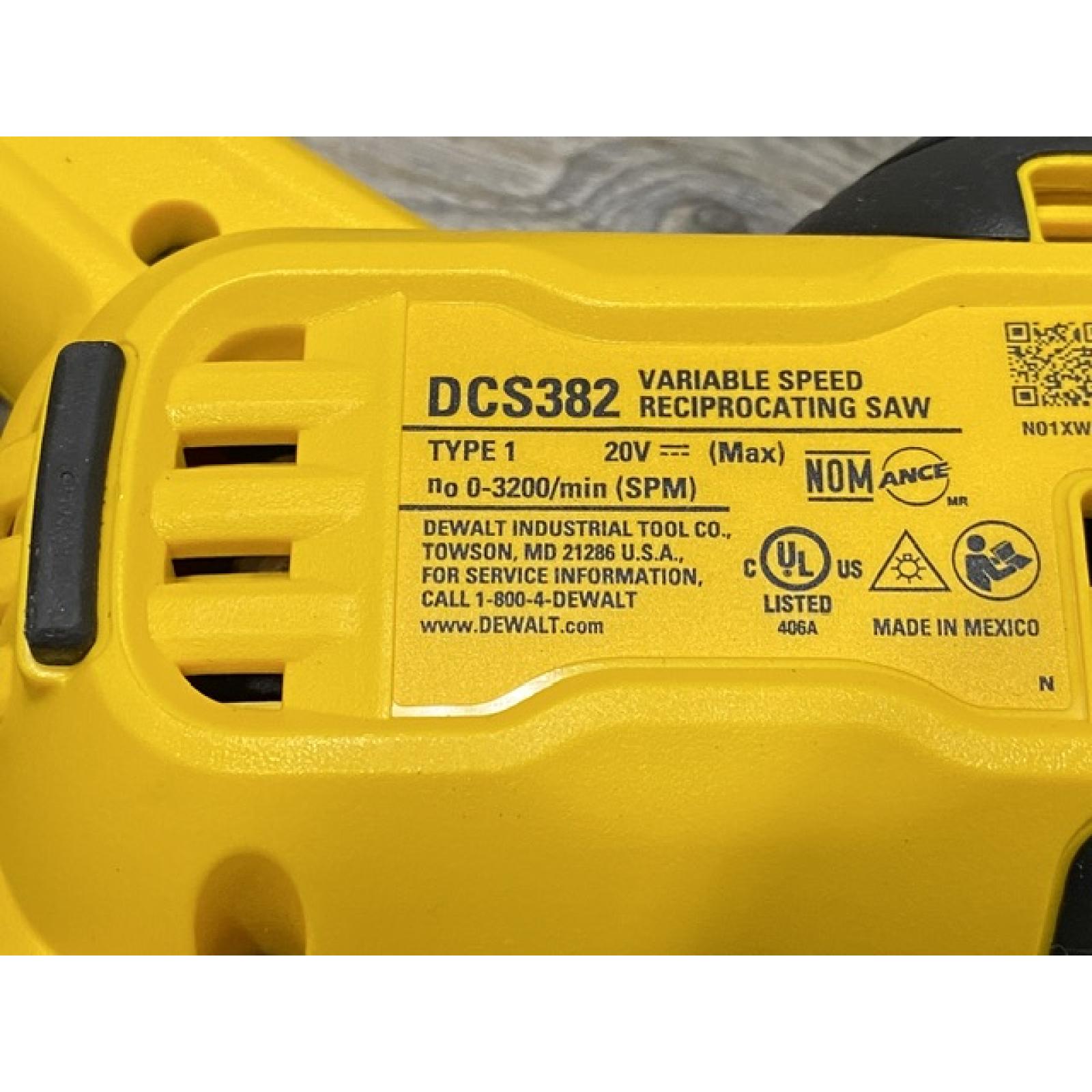 AS-IS DEWALT 20V MAX Cordless Brushless Reciprocating Saw (Tool Only)