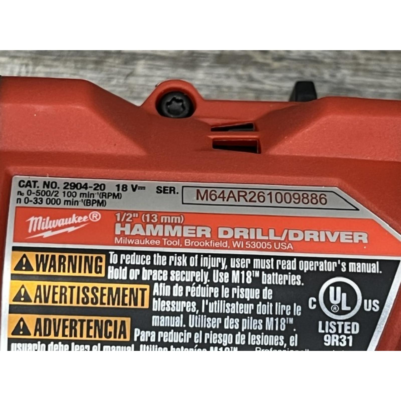 AS-IS Milwaukee FUEL 18V Lithium-Ion Brushless Cordless Hammer Drill and Impact Driver Combo Kit