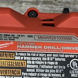 AS-IS Milwaukee FUEL 18V Lithium-Ion Brushless Cordless Hammer Drill and Impact Driver Combo Kit