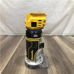 AS-IS DEWALT 20V MAX XR Cordless Brushless Fixed Base Compact Router (Tool Only)