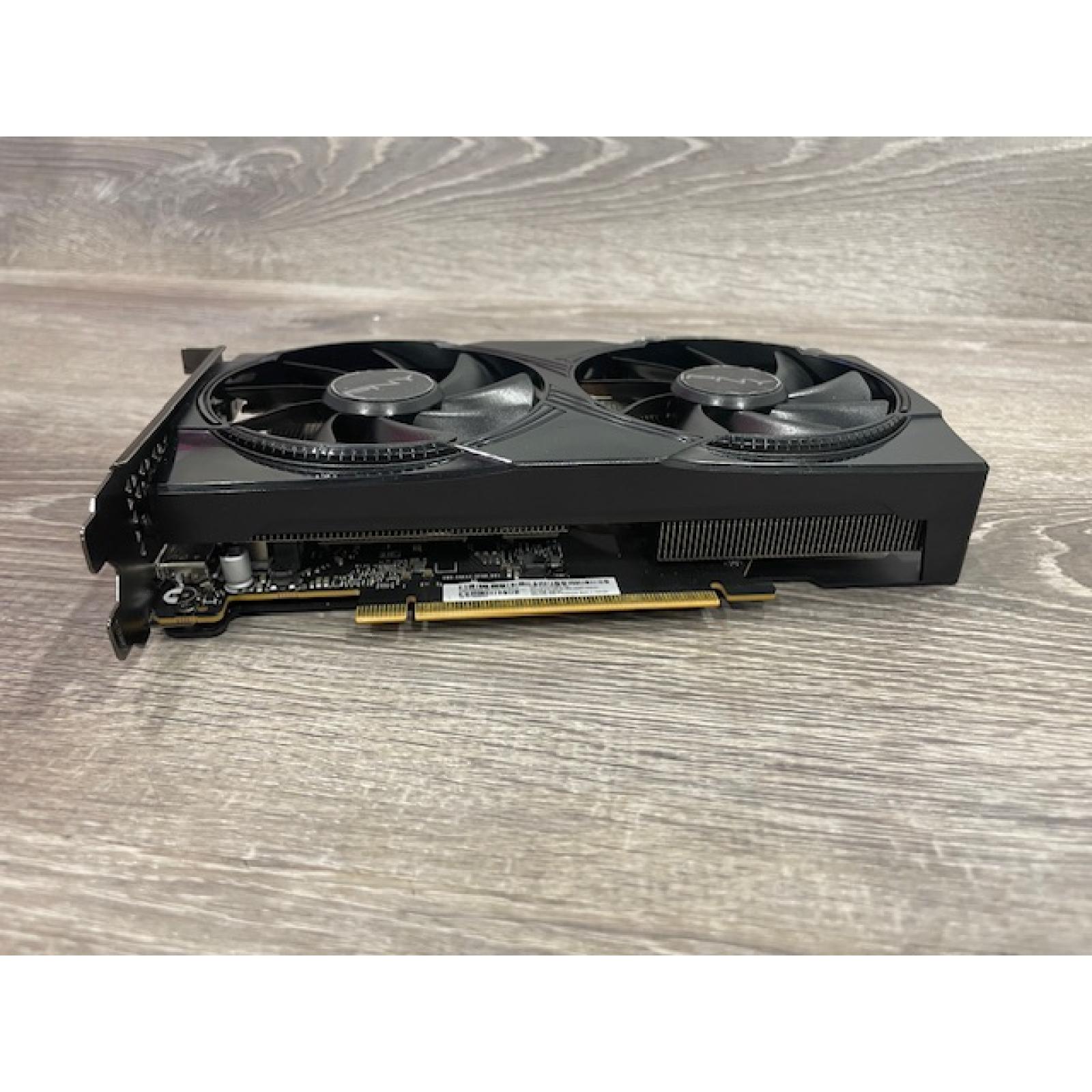 AS-IS PNY - NVIDIA GeForce RTX 5060 Overclocked 8GB GDDR7 PCI Express 5.0 Graphics Card with Dual Fan - Black