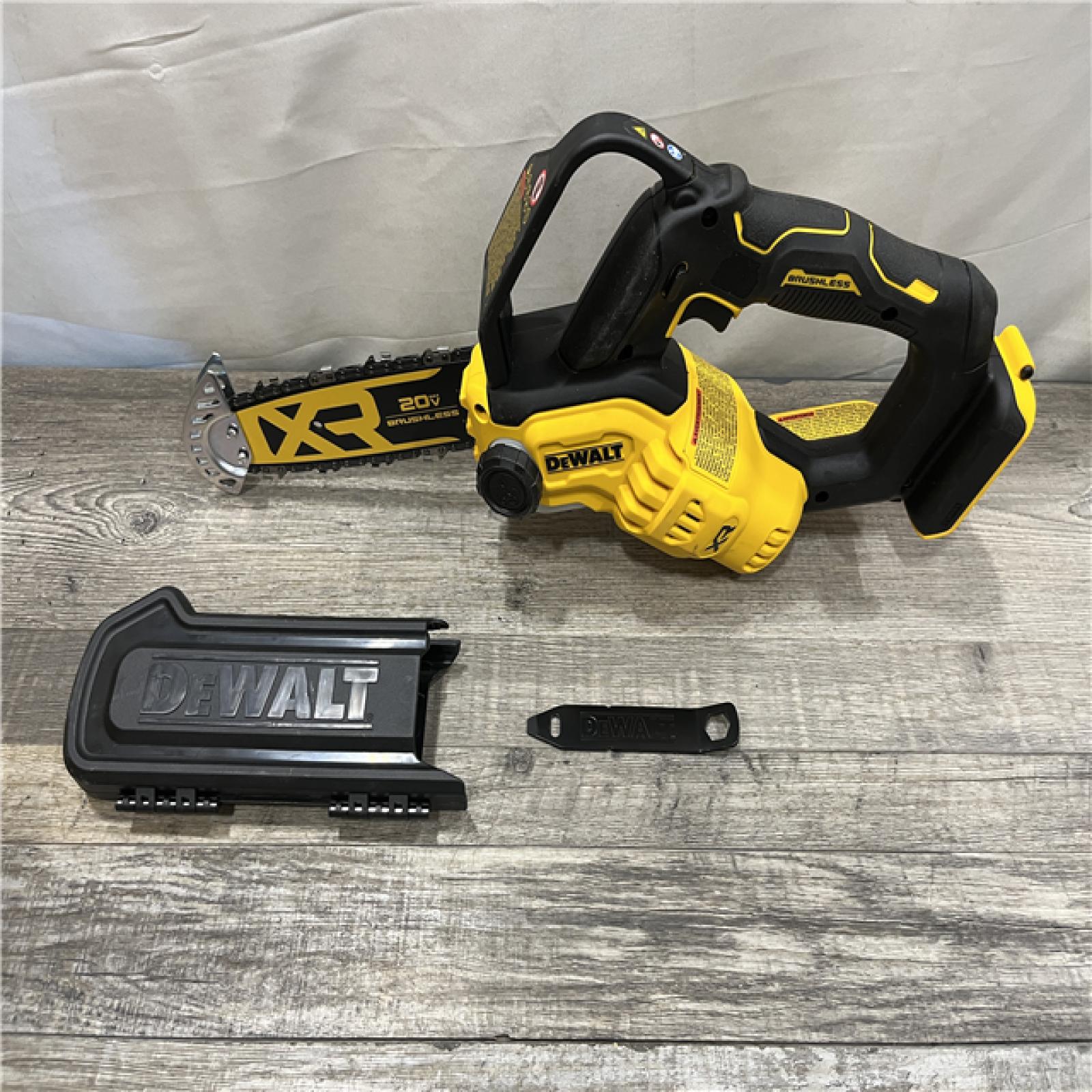 AS-IS DEWALT 20V MAX 8 in. Brushless Cordless Battery Powered Pruning Chainsaw (Tool Only)