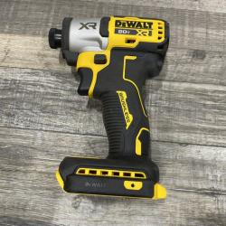 AS-IS DEWALT 20-Volt Maximum XR Lithium-Ion Cordless Brushless 1/4 in. 3-Speed Impact Driver Kit