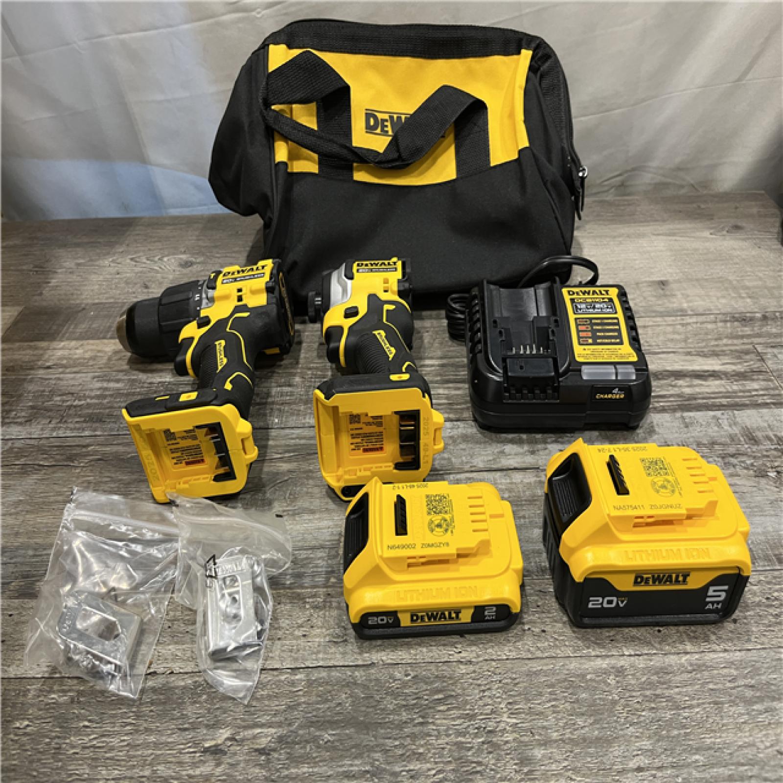 AS-IS DEWALT ATOMIC 20V MAX Lithium-Ion Cordless 2-Tool Combo Kit