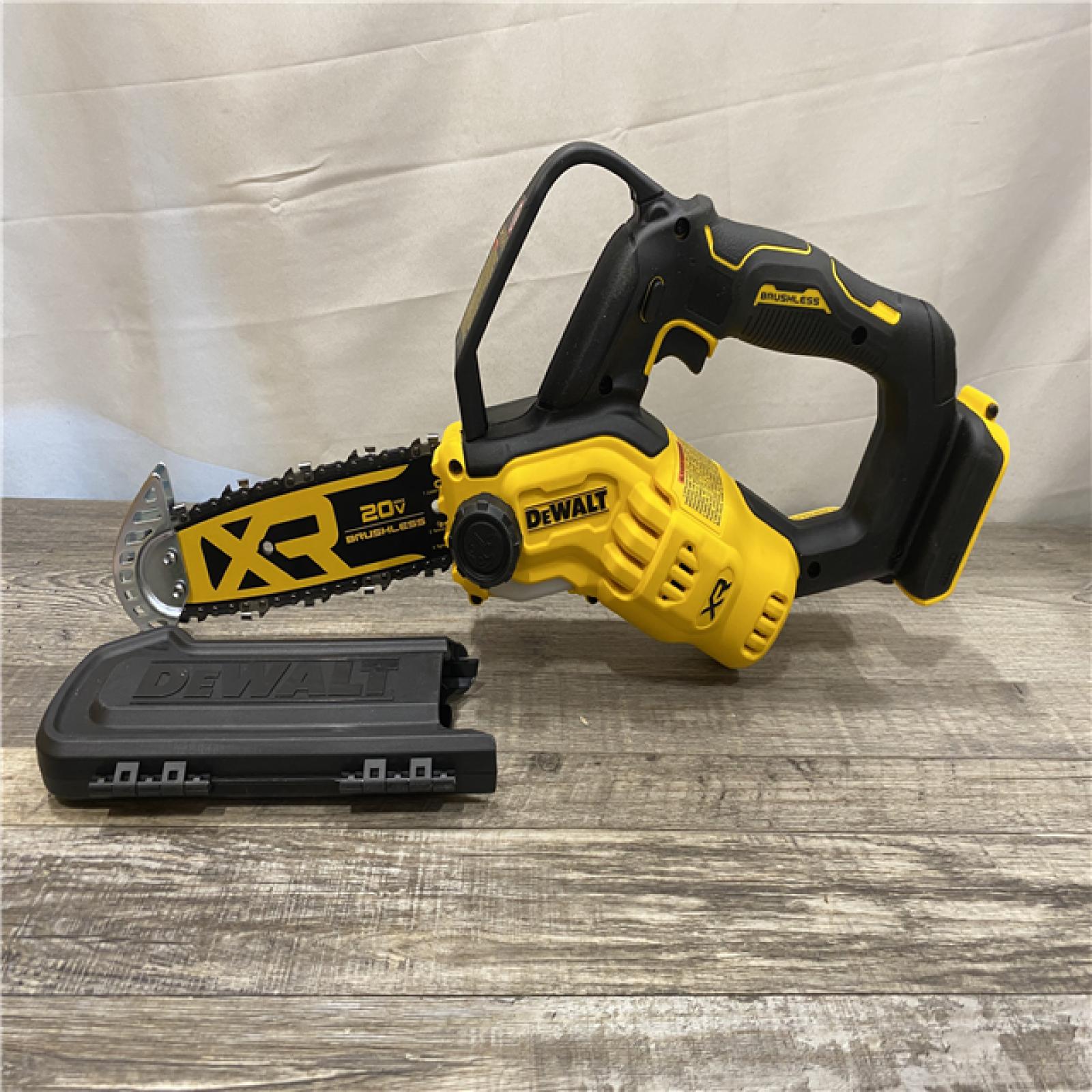 AS-IS DEWALT 20V MAX 8 in. Brushless Cordless Battery Powered Pruning Chainsaw (Tool Only)