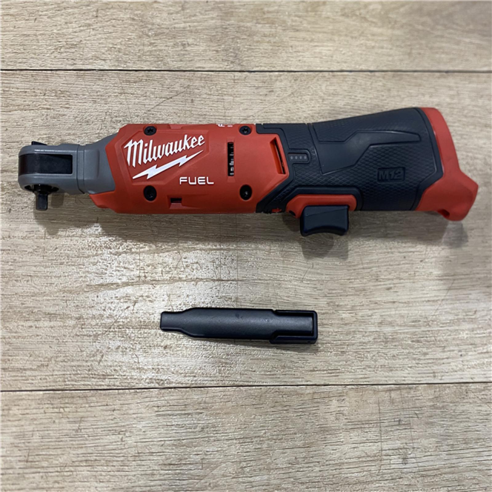 AS-IS Milwaukee FUEL 12-Volt Lithium-Ion Brushless Cordless High Speed 3/8 in. Ratchet (Tool-Only)