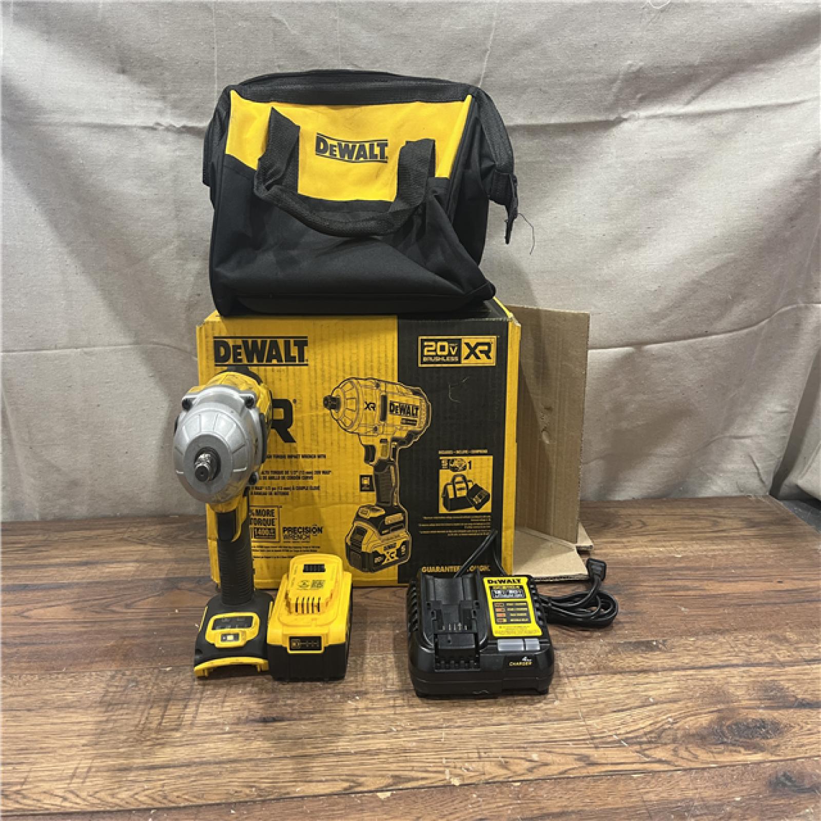 AS-IS DEWALT 20V MAX* XR 1/2  High Torque Impact Wrench with Hog Ring Anvil