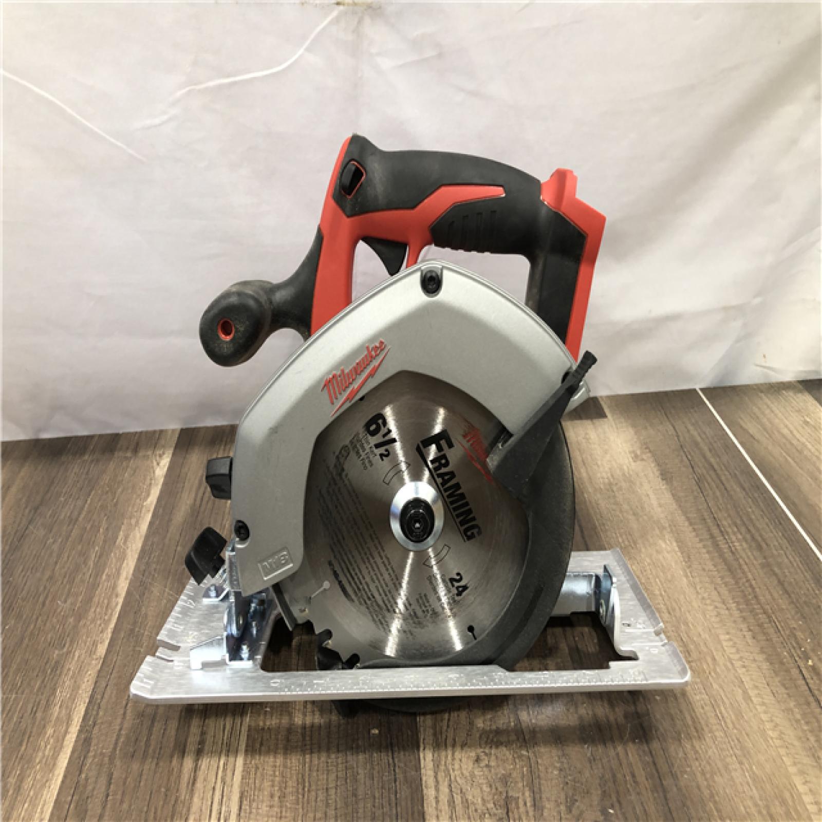 AS-IS Milwaukee 18V Lithium-Ion Cordless 6-1/2 in. Circular Saw (Tool-Only)